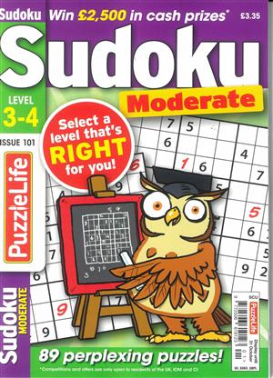 Puzzlelife Sudoku Moderate  - NO 101