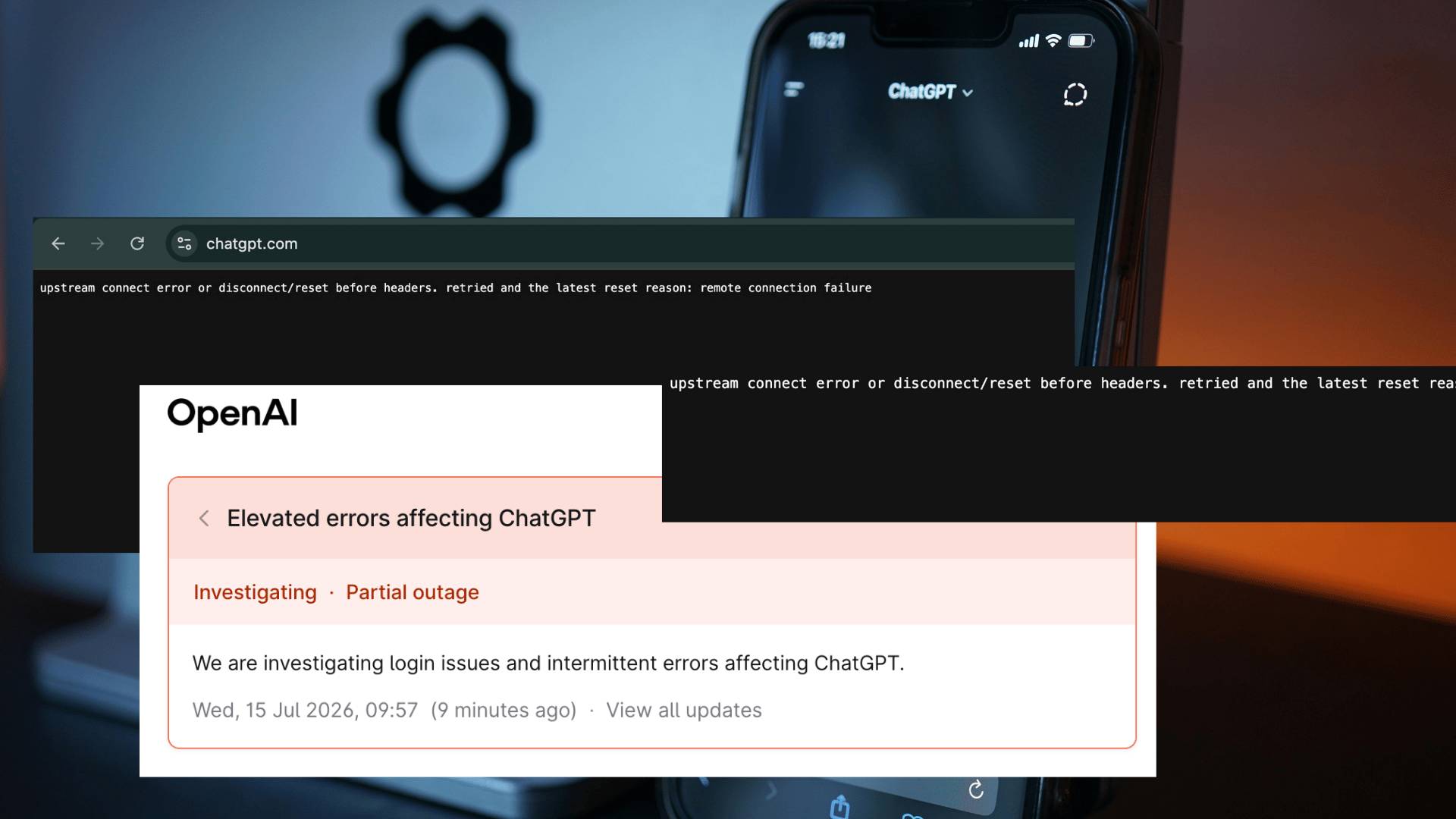 ChatGPT down? OpenAI confirms “partial outage” as error reports grow